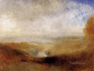  Turner Pintura - Paisaje con un río y una bahía al fondo Turner
